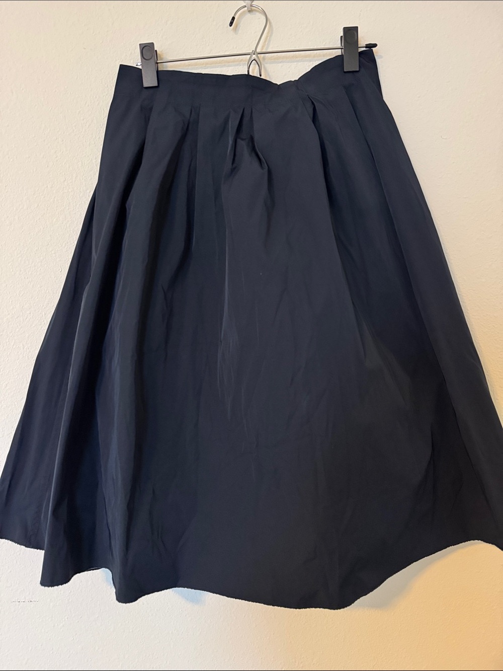 Zara Navy and khaki reversible A-Line Midi Skirt - Picture 2 of 5